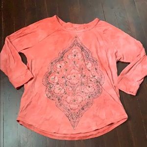 Tye Dye Coral Mandalla Shirt